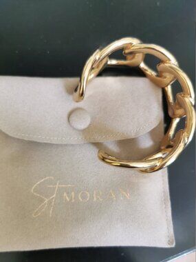 St. Moran Dylan Cuff Bracelet - Gold Tone -Standard Size - New